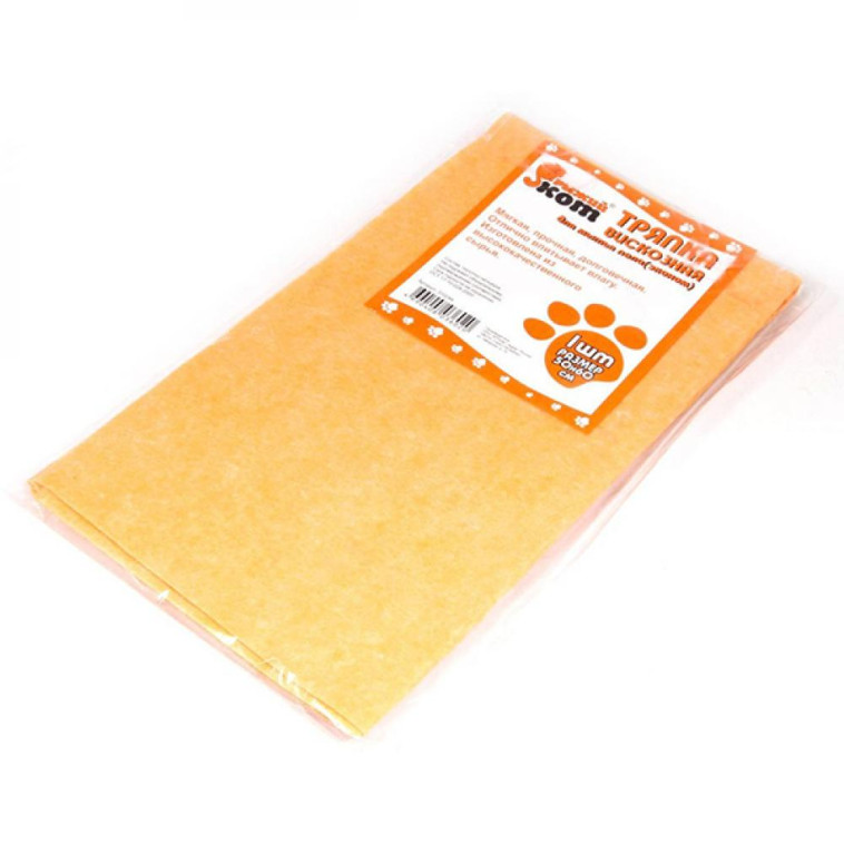 Тряпка вискозная для пола 50*60 см Рыжий кот