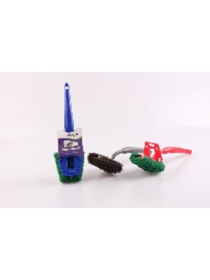 Щетка для мытья посуды 26*7 см круглая чистящая подушечка пласт ручка микс OKS-718 Baizheng Щетка для мытья посуды 26*7 см круглая чистящая подушечка пласт ручка микс OKS-718 Baizheng
