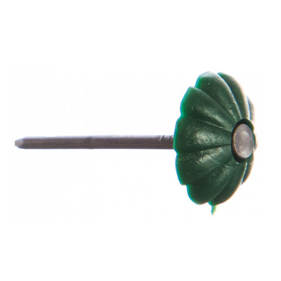 Гвозди декоративные 25мм цинк пластиковая шляпка Зеленый