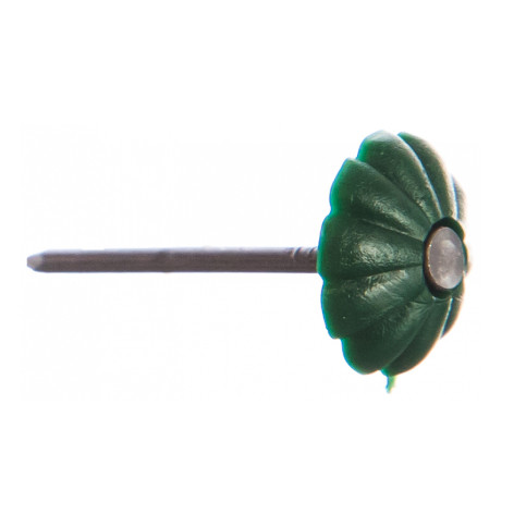 Гвозди декоративные 25мм цинк пластиковая шляпка Зеленый