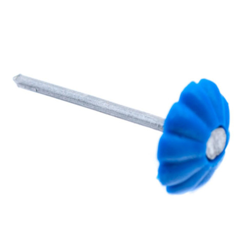 Гвозди декоративные 25мм цинк пластиковая шляпка Синий