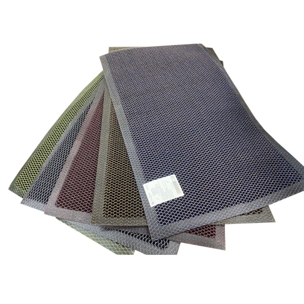 Коврик придверный Mesh Mat (Кольчуга) 60*90 черно-золотой