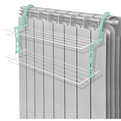 Сушилка металлическая на радиатор для белья 650*340*360 мм белый Nika