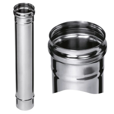 Труба 0,5 м 430/0,8 мм нерж Ф120 FERRUM