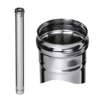 Труба 1 м 430/0,8 мм нерж Ф120 FERRUM