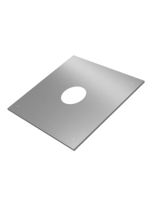 Экран защитный 430/0,5 мм нерж 480*480 с отв. Ф200 FERRUM