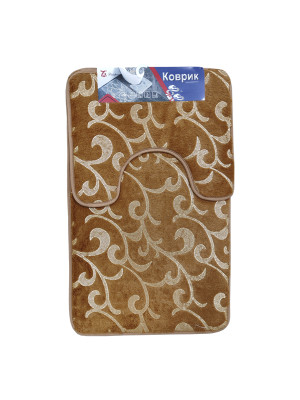 Коврик для ванной 50*80/50*40см светло-коричневый BZY258-1