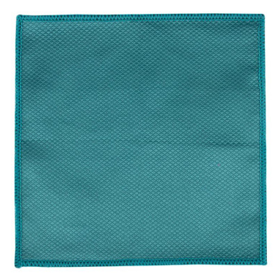 Салфетка микрофибра 25*25 см 280 гp/м² для стекл и полировки бирюзовый M-14 Рыжий Кот