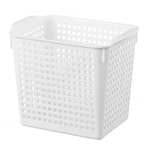 Корзина пластиковая  2,8 л 200*135*165 мм белый Лофт Violet