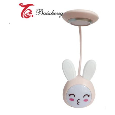 Лампа настольная электрическая 11*8*43 см Зайка BZ-SJ018 розовый Baizheng