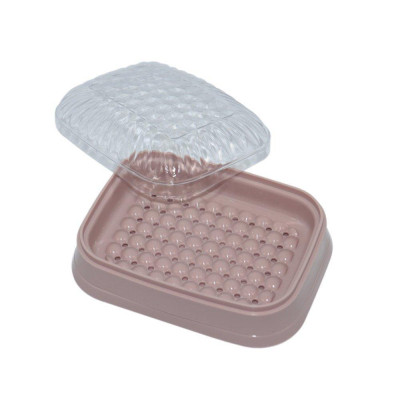 Мыльница пластиковая закрытая 143*105*50 мм в ассортименте Baizheng