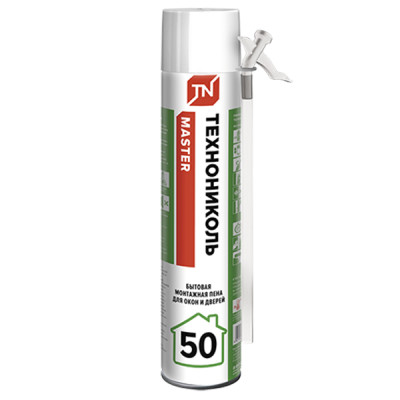 Пена монтажная бытовая Master 50 всесезонная 50л 1000мл Технониколь