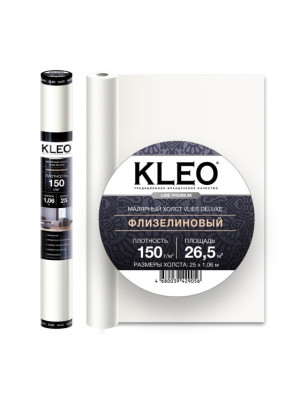 Стеклохолст малярный флизелин премиум 150г/м2 (1,06*25м) KLEO VLIES DELUXE Стеклохолст малярный флизелин премиум 150г/м2 (1,06*25м) KLEO VLIES DELUXE
