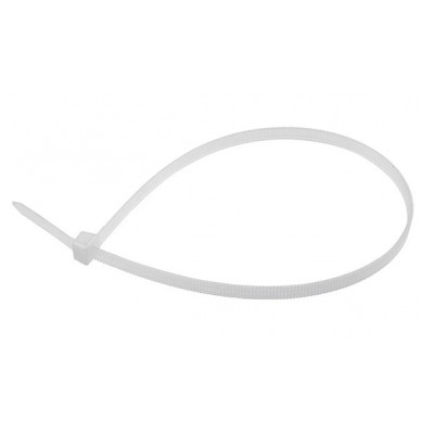 Хомут-стяжкa нейлоновая с тройным замком 200 x4,8 мм, белая, упаковка 100шт REXANT