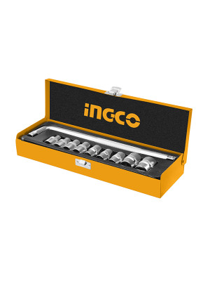 Набор головок INGCO 10 пр, вороток, 1/2, 10-24 мм Набор головок INGCO 10 пр, вороток, 1/2, 10-24 мм