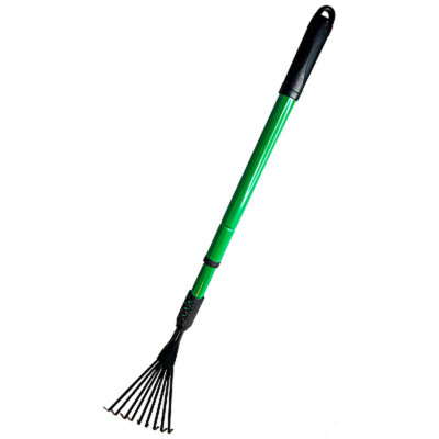 Грабли веерные  9 зубцов с телескопической ручкой СТА 101D  /12/