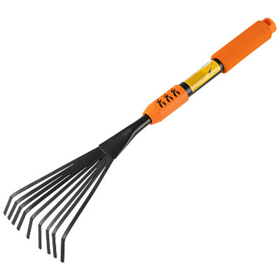 Грабли веерные  9 зубцов малые с поролоновой  ручкой HG3550-L  /12/