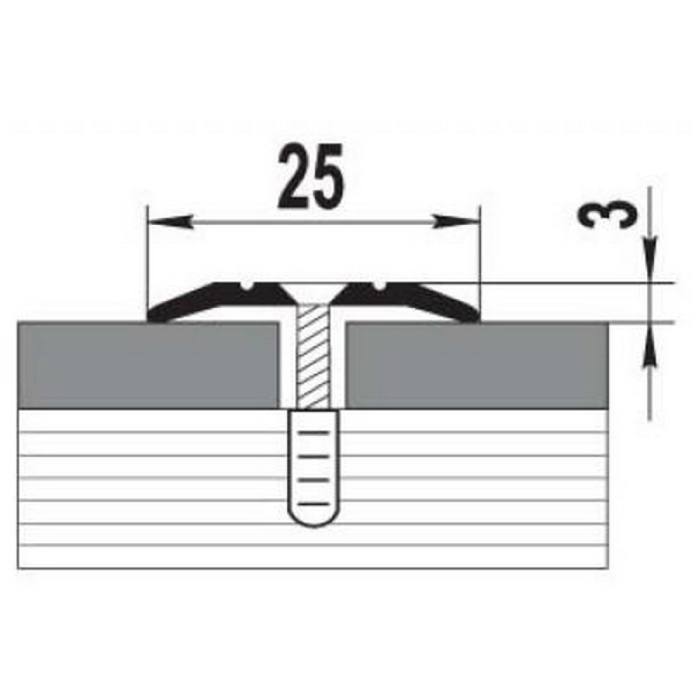 Порожек стык 0,9 м дуб венеция 25мм