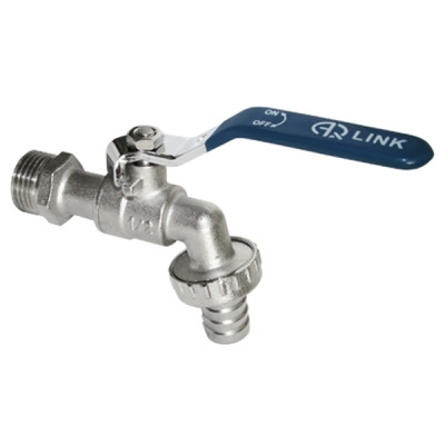 Кран шаровый водоразборный с носиком 1/2 Кран шаровый водоразборный с носиком 1/2