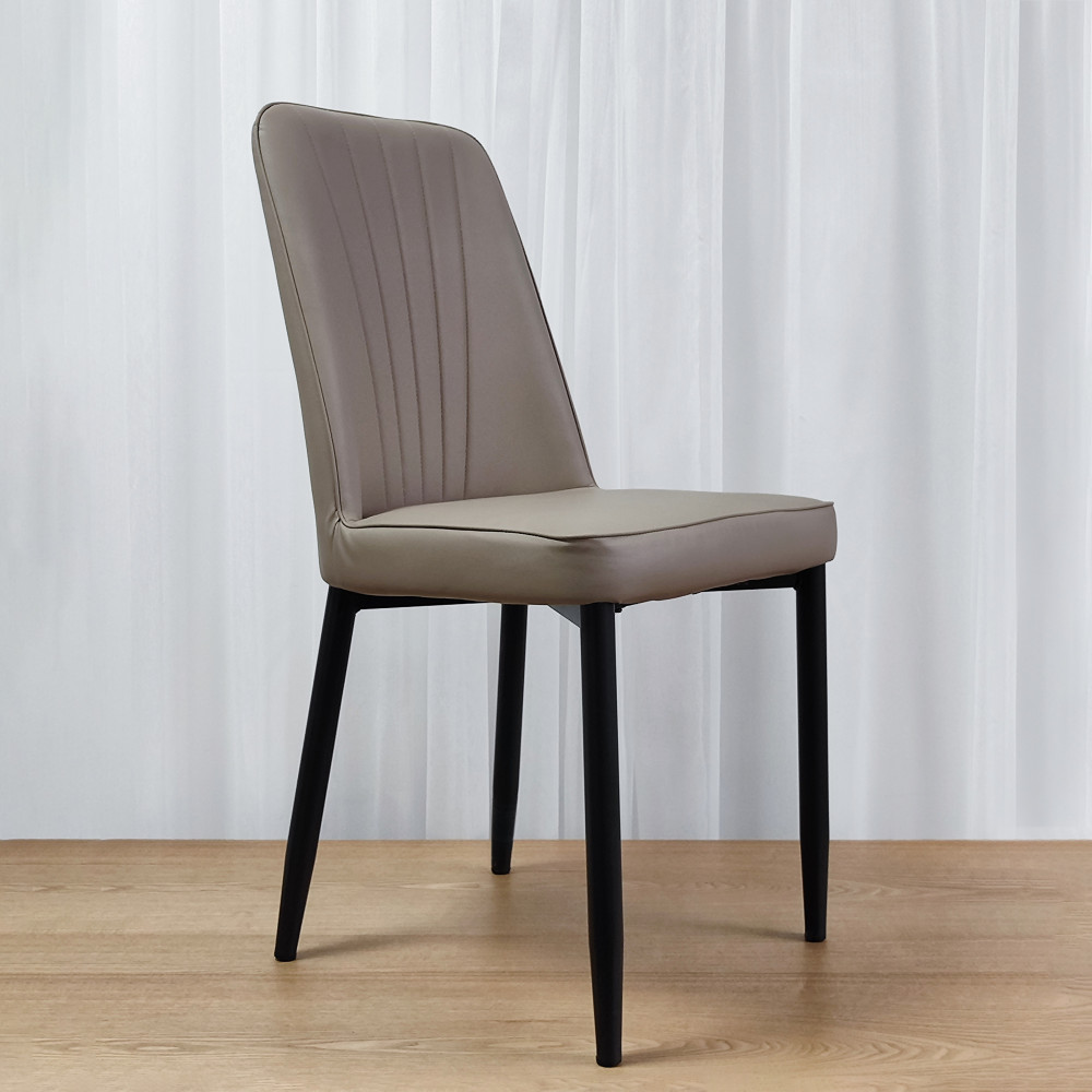 Стул металлический Baizheng 87×53×45 см, искусственная кожа, бежевый, до 150 кг