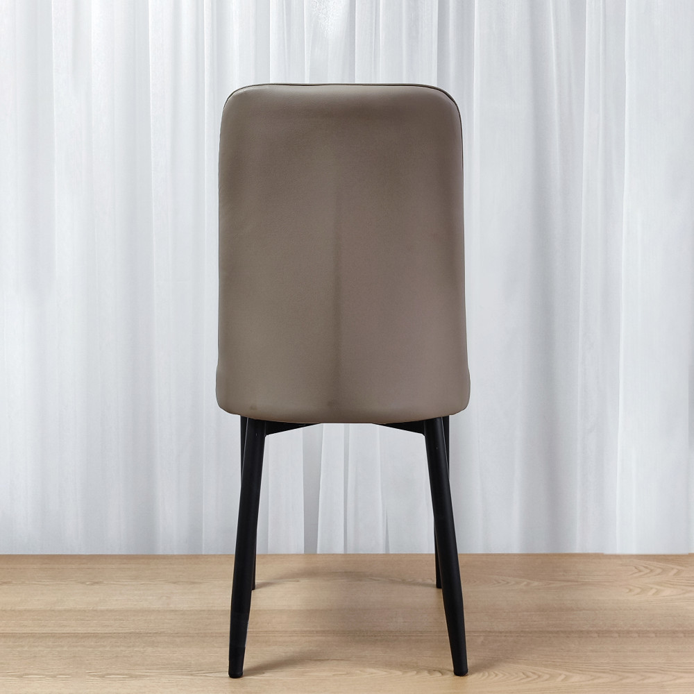 Стул металлический Baizheng 87×53×45 см, искусственная кожа, бежевый, до 150 кг