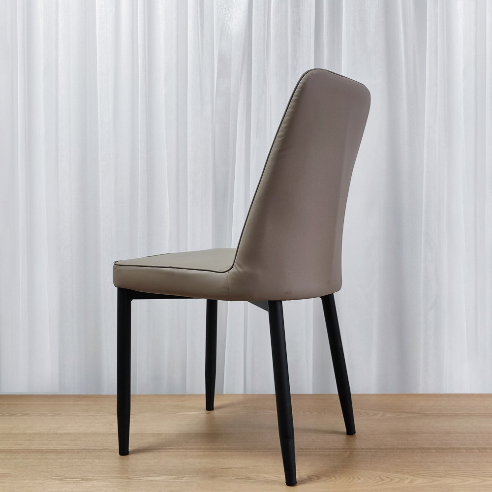 Стул металлический Baizheng 87×53×45 см, искусственная кожа, бежевый, до 150 кг