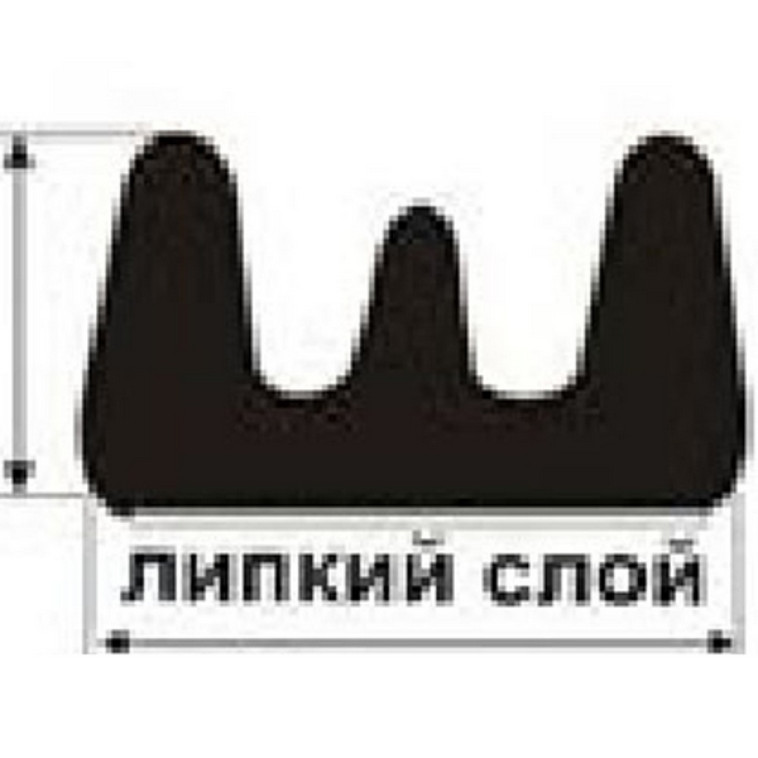 Изображение Уплотнитель E профиль 9*4 Remontix коричневый 150 метров