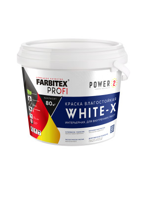 Краска акрл.влагост интерьерная супербелая база А (3кг/2л) White-X FARBITEX PROFI