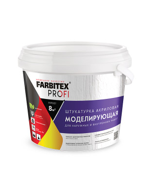 Штукатурка моделирующая13 кг/8,1 л( 1)FARBITEX PROFI, , шт