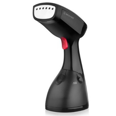 Отпариватель 1,47 кВт ручной 0,25 л 20 г/мин вертик отпаривание черный Brayer