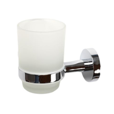 Стакан настенный для зубных щеток 9,5*11,8*6,8 см матовый сталльной BZ-KD02 (20) Baizheng