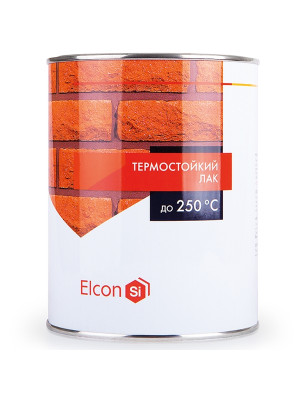 Лак термостойкий 250°C Elcon для печей и каминов 0,8кг