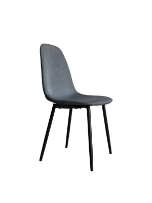 Стул металлический Baizheng 85×40×43 см, текстиль, темно-серый, до 150 кг Стул металлический Baizheng 85×40×43 см, текстиль, темно-серый, до 150 кг