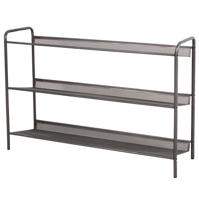 Подставка металлическая для обуви 3-х ярусная 86,5*60*27 см графит Женева 33 ЗМИ Подставка металлическая для обуви 3-х ярусная 86,5*60*27 см графит Женева 33 ЗМИ