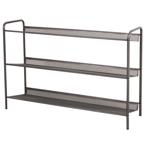 Подставка металлическая для обуви 3-х ярусная 86,5*60*27 см графит Женева 33 ЗМИ