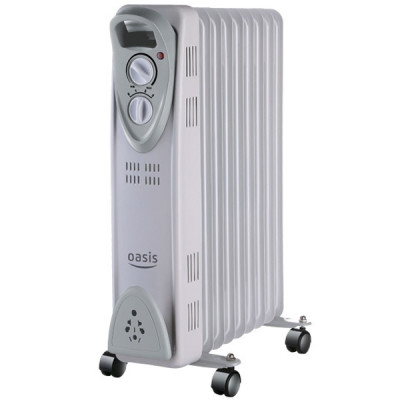 Обогреватель масляный US-10 (UT-10) 1000Вт 5 секций белый Oasis