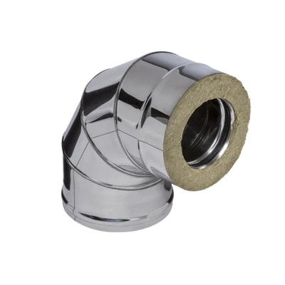 Отвод-сэндвич 90° 430/1мм нерж+нерж Ф150/210 FERRUM