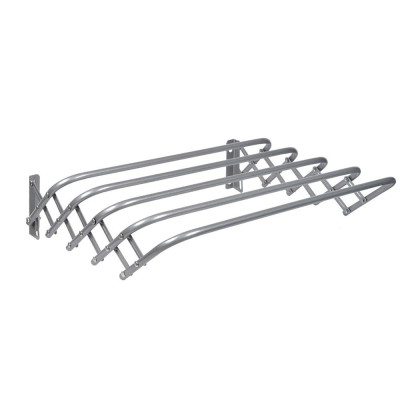 Сушилка металлическая настенная для белья 450*450*185 мм серебряная Nika