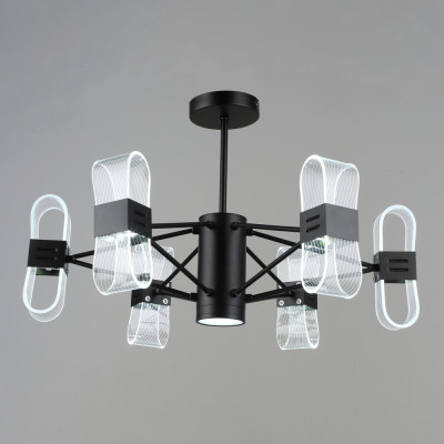 Люстра светодиодная 62*38 см 72Вт 9000 LM 20м2 3 цвета черный Baizheng Люстра светодиодная 62*38 см 72Вт 9000 LM 20м2 3 цвета черный Baizheng