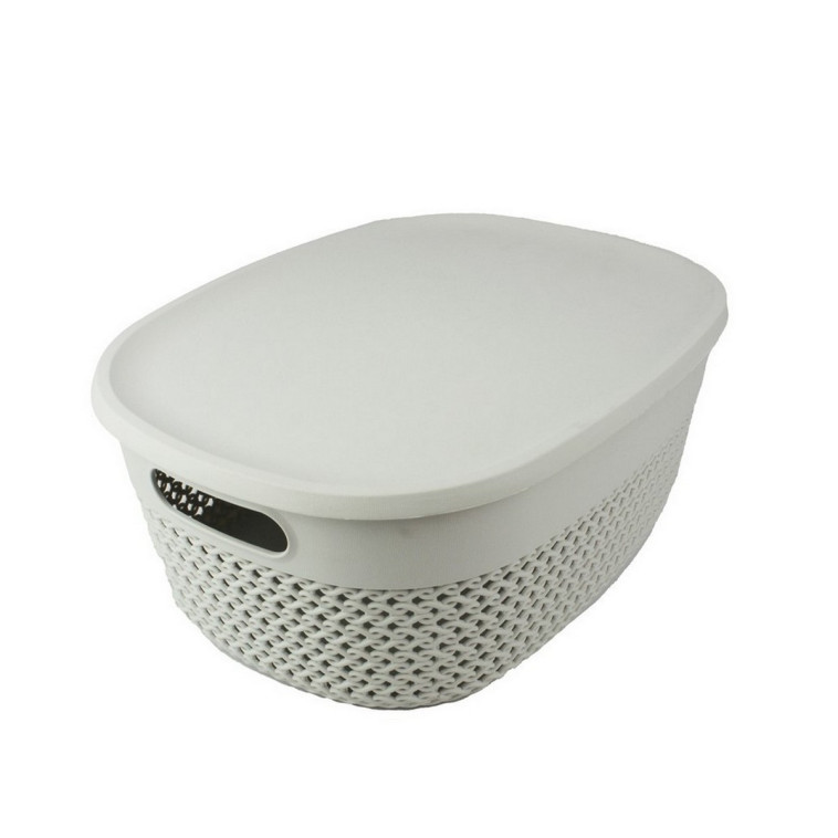 Корзина пластиковая 395*295*155 мм с крышкой в ассортименте HL-1292 Baizheng