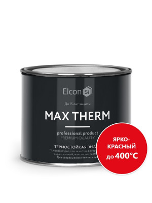 Эмаль термостойкая 400°C Elcon красная 0,4кг Эмаль термостойкая 400°C Elcon красная 0,4кг
