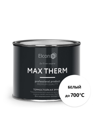 Эмаль термостойкая 700°C Elcon белая 0,4кг Эмаль термостойкая 700°C Elcon белая 0,4кг