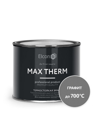 Эмаль термостойкая 700°C Elcon графит 0,4кг Эмаль термостойкая 700°C Elcon графит 0,4кг