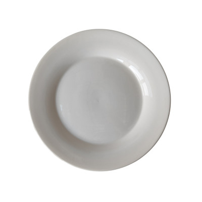 Тарелка фарфоровая обеденная 25,5 см белый Общепит Коралл