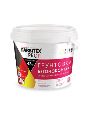 Грунтовка адгезионная Farbitex Profi бетоноконтакт 1,4кг