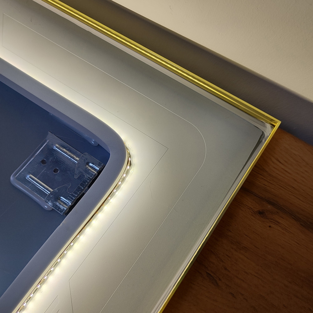Зеркало для ванной 60*80 см LED подсветка антизапотевание прямоугольное KN-1048A60/80 KNOIS