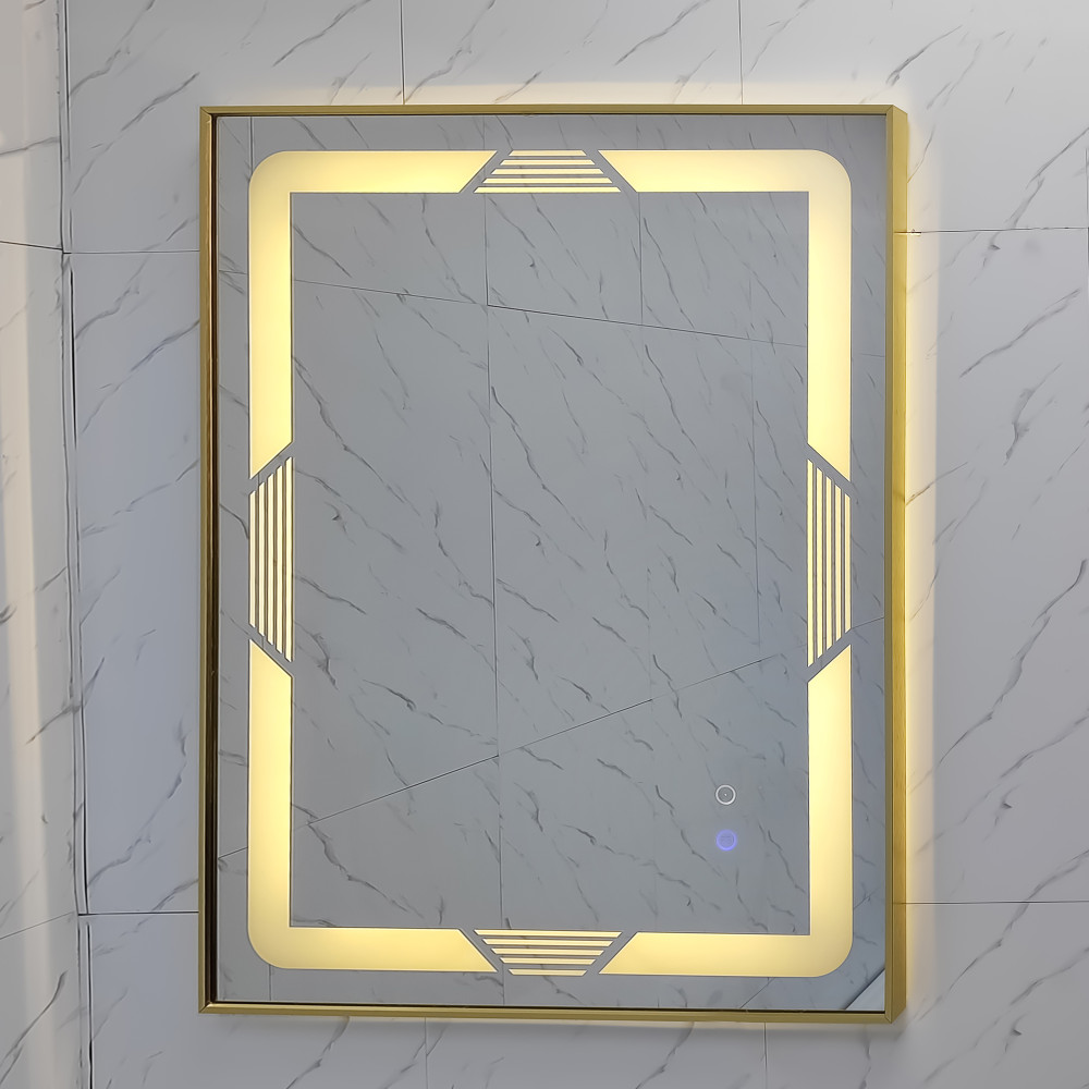 Зеркало для ванной 60*80 см LED подсветка антизапотевание прямоугольное KN-1048A60/80 KNOIS