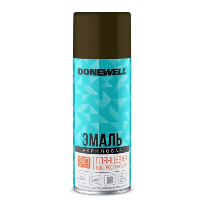 Эмаль аэроз. акриловая хаки глянцевая RAL6014 520мл Donewell DW-A6014 Эмаль аэроз. акриловая хаки глянцевая RAL6014 520мл Donewell DW-A6014