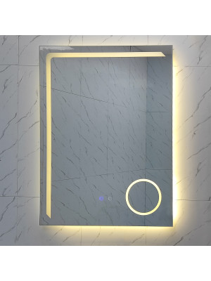 Зеркало для ванной 60*80 см LED подсветка антизапотевание прямоугольное KN-1072A60/80 KNOIS
