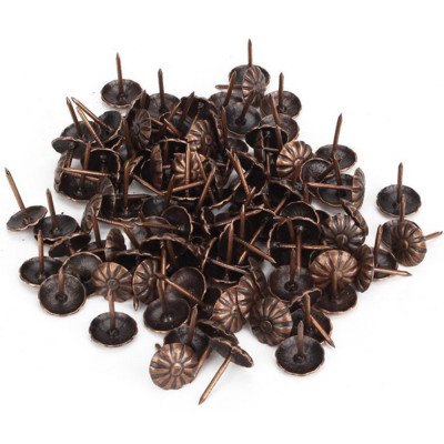 Гвозди декаротивные 15мм металические бронза 